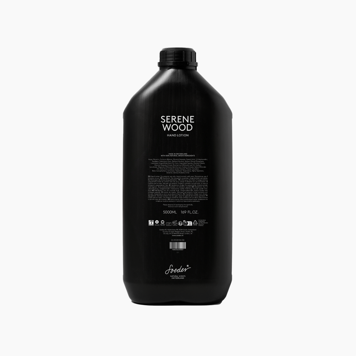 Serene Wood Hand Lotion 5000ml, naturlig håndlotion fra Soeder
