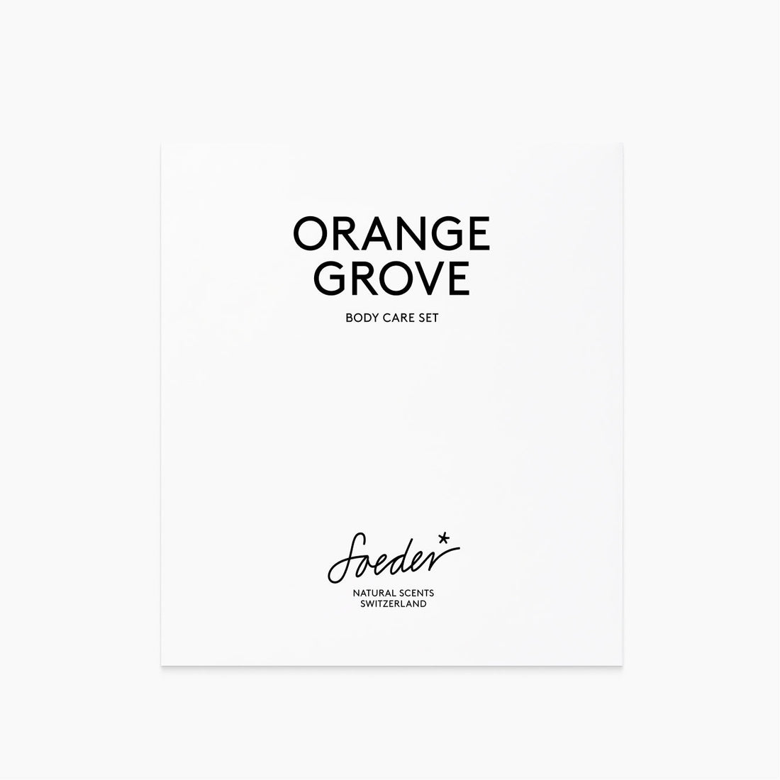 Orange Grove Body Care Set, gavesett for kropp fra Soeder