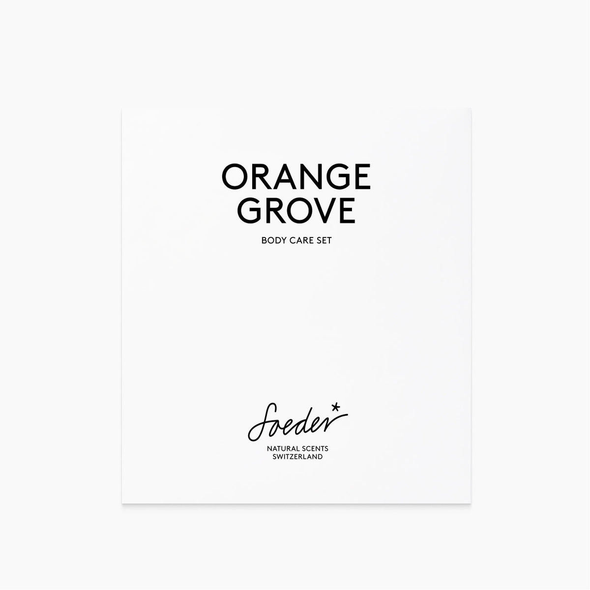 Orange Grove Body Care Set, gavesett for kropp fra Soeder
