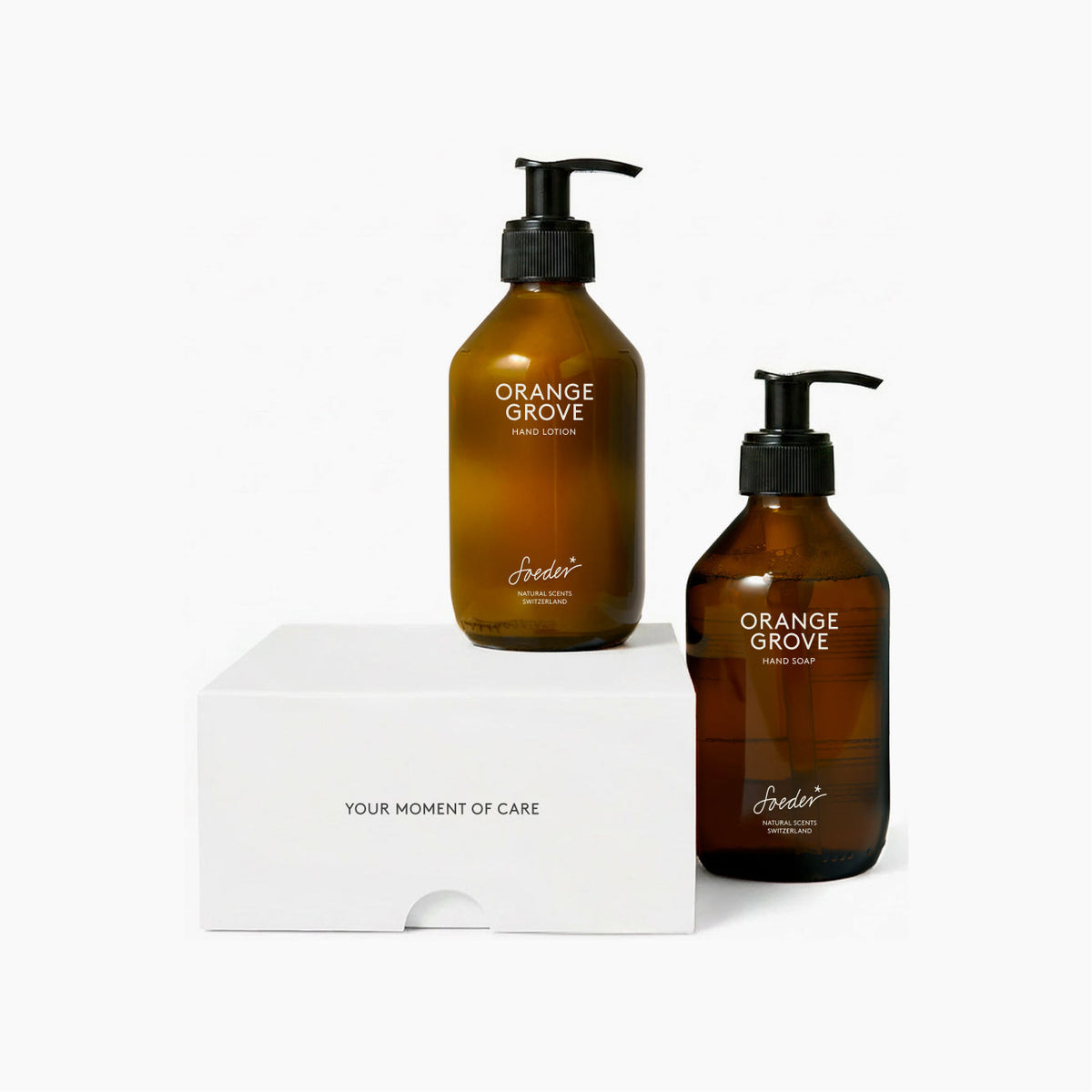 Orange Grove Hand Care Set med håndsåpe og håndlotion, gavesett fra Soeder