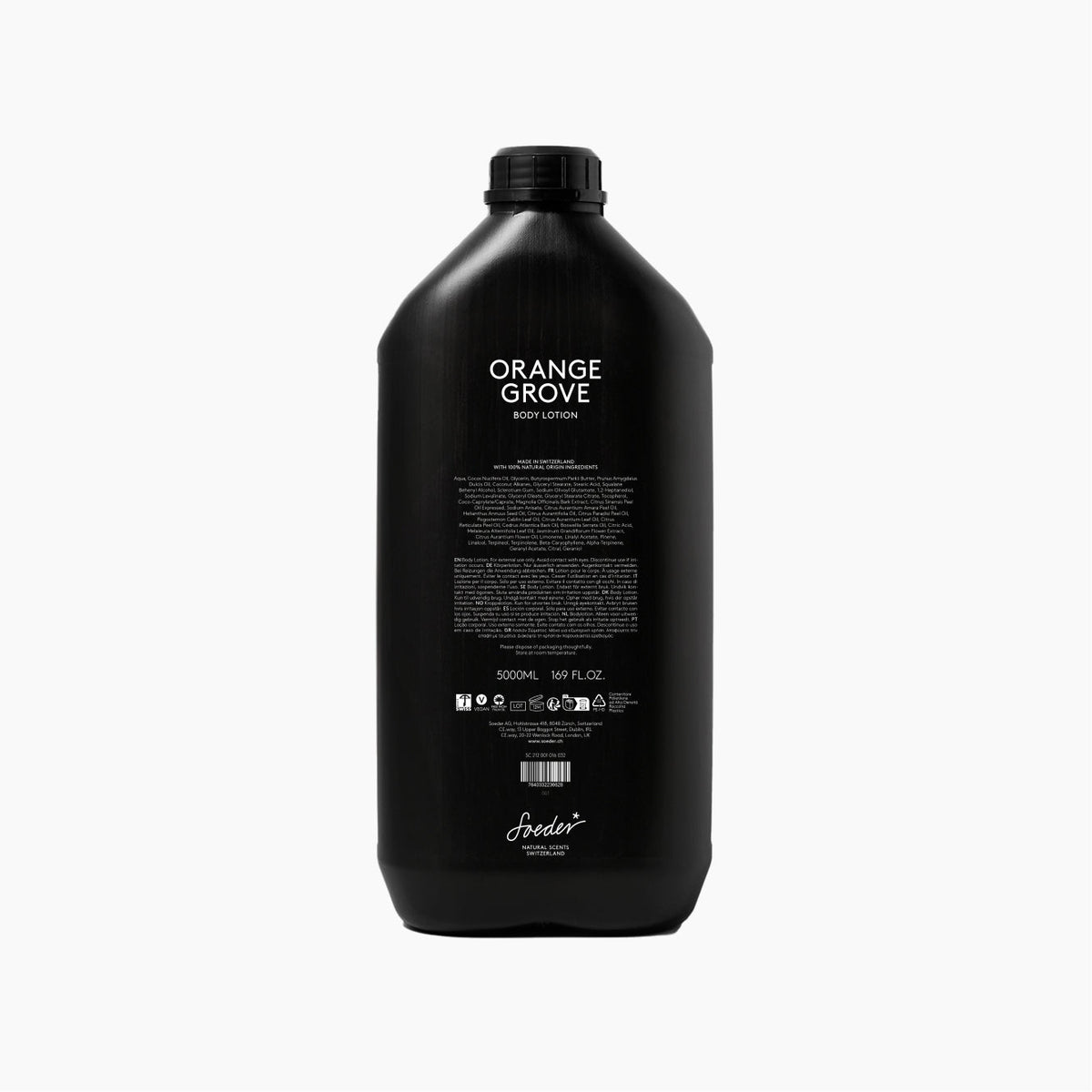 Orange Grove Body Lotion 5000ml, naturlig body lotion fra Soeder