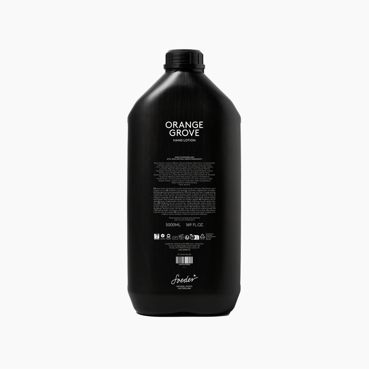 Orange Grove Hand Lotion 5000ml, naturlig håndlotion fra Soeder